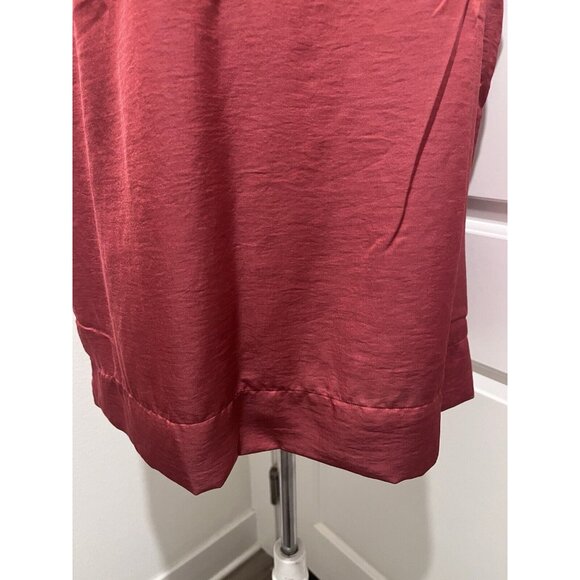 Talbots Woman 2X Silky Boatneck Shell Tank Top Sleeveless Rust New Pullover - Picture 2 of 6